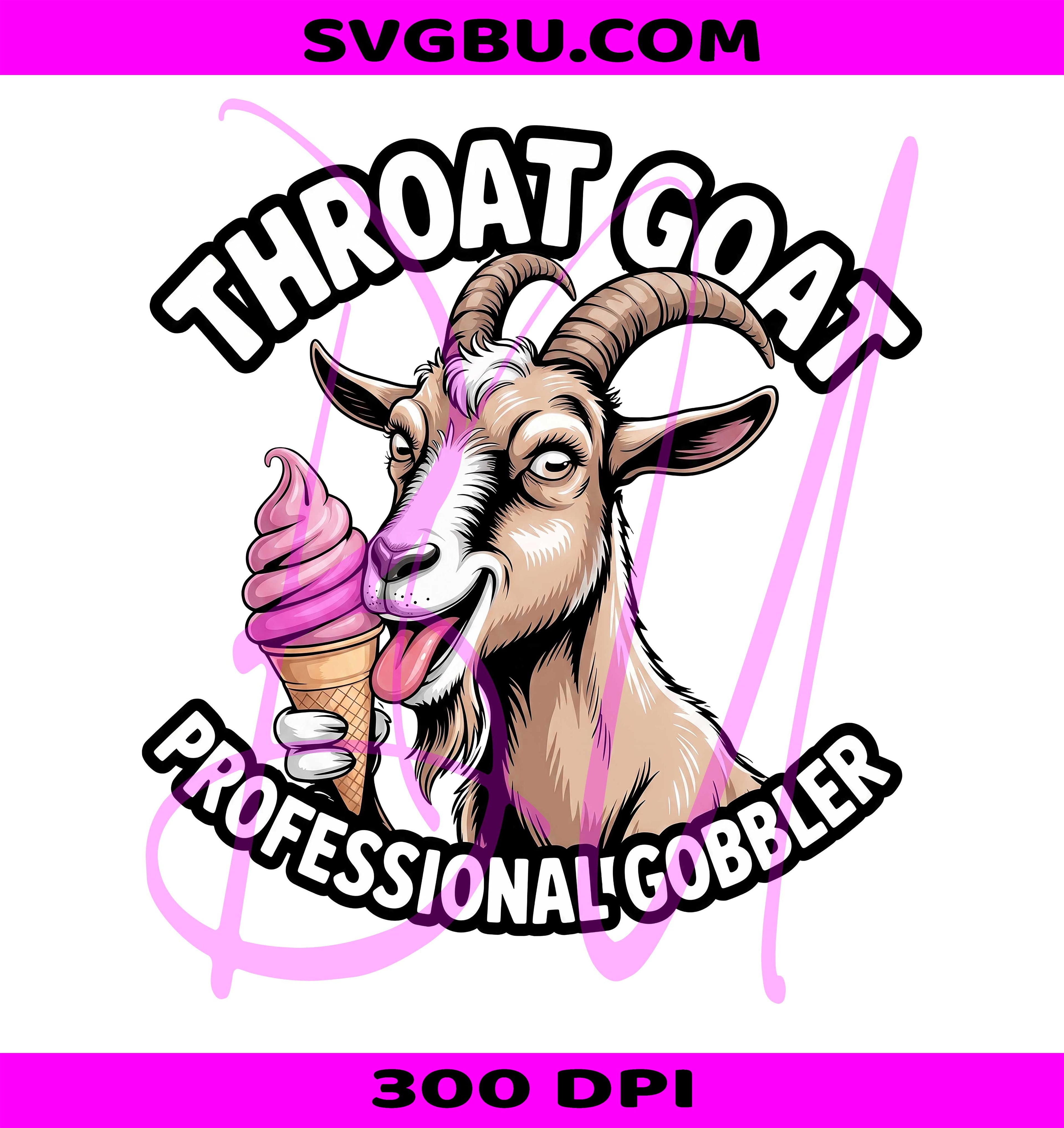 Throat Goat PNG, Raunchy Adult Humor PNG, Dirty Adult PNG