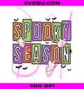 Spooky Season PNG, 90s Halloween Ghost PNG, Trendy Fall Graphic PNG