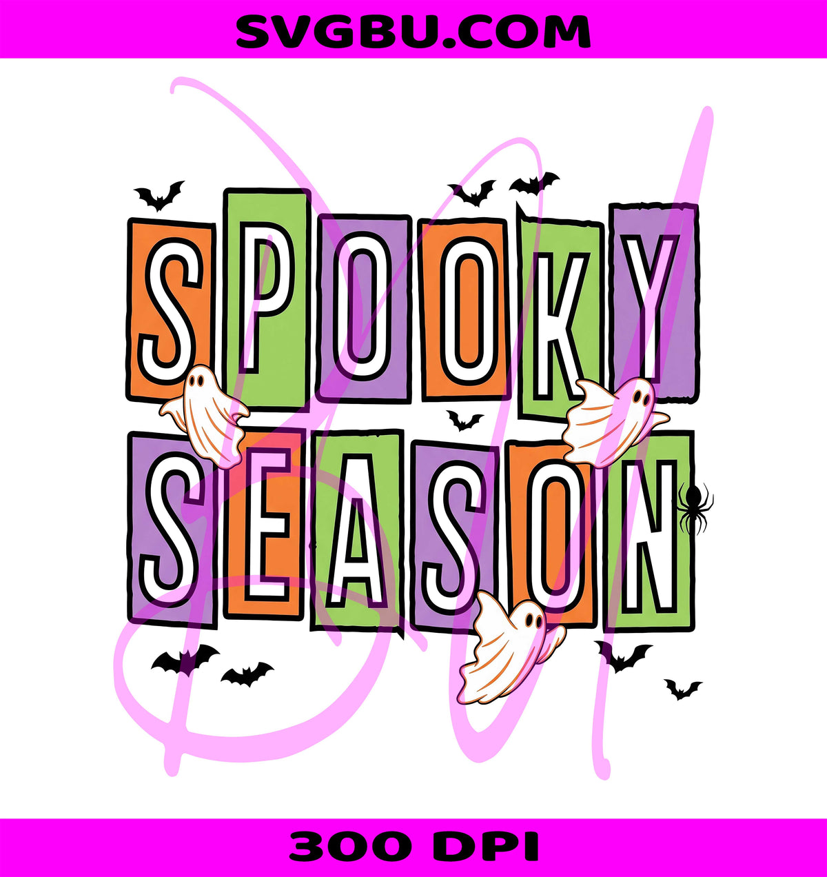 Spooky Season PNG, 90s Halloween Ghost PNG, Trendy Fall Graphic PNG