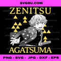 Demon Slayer PNG, Kimetsu no Yaiba, Zenitsu Sword Action PNG