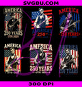 Lincoln Guitar Bundle PNG, America 250 PNG, 1776 2026 Patriotic PNG