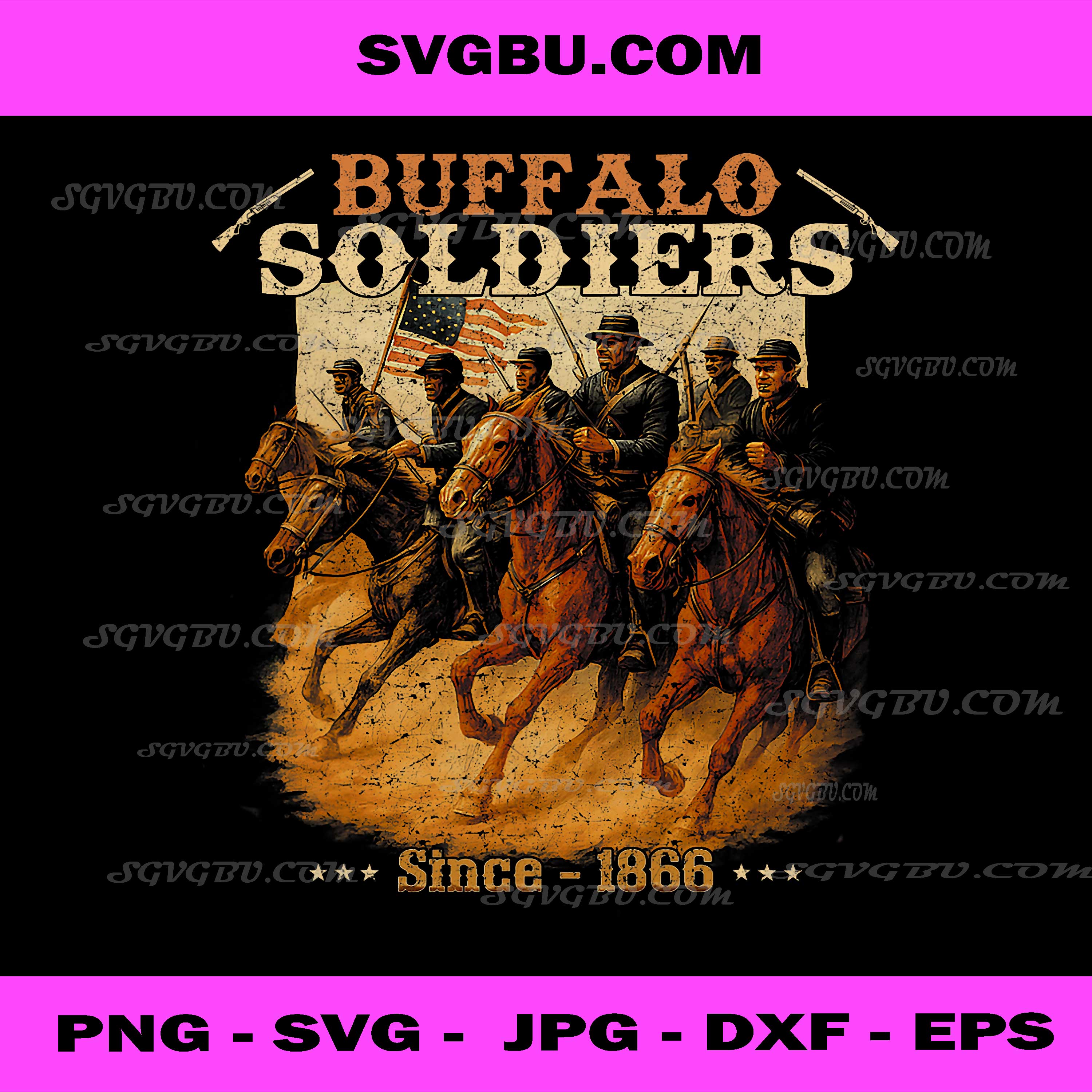 Buffalo Soldiers, African American Buffalo Black Culture PNG