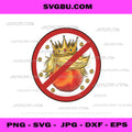 Anti Trump Peach Crown, No Kings Impeachment Satire Design PNG