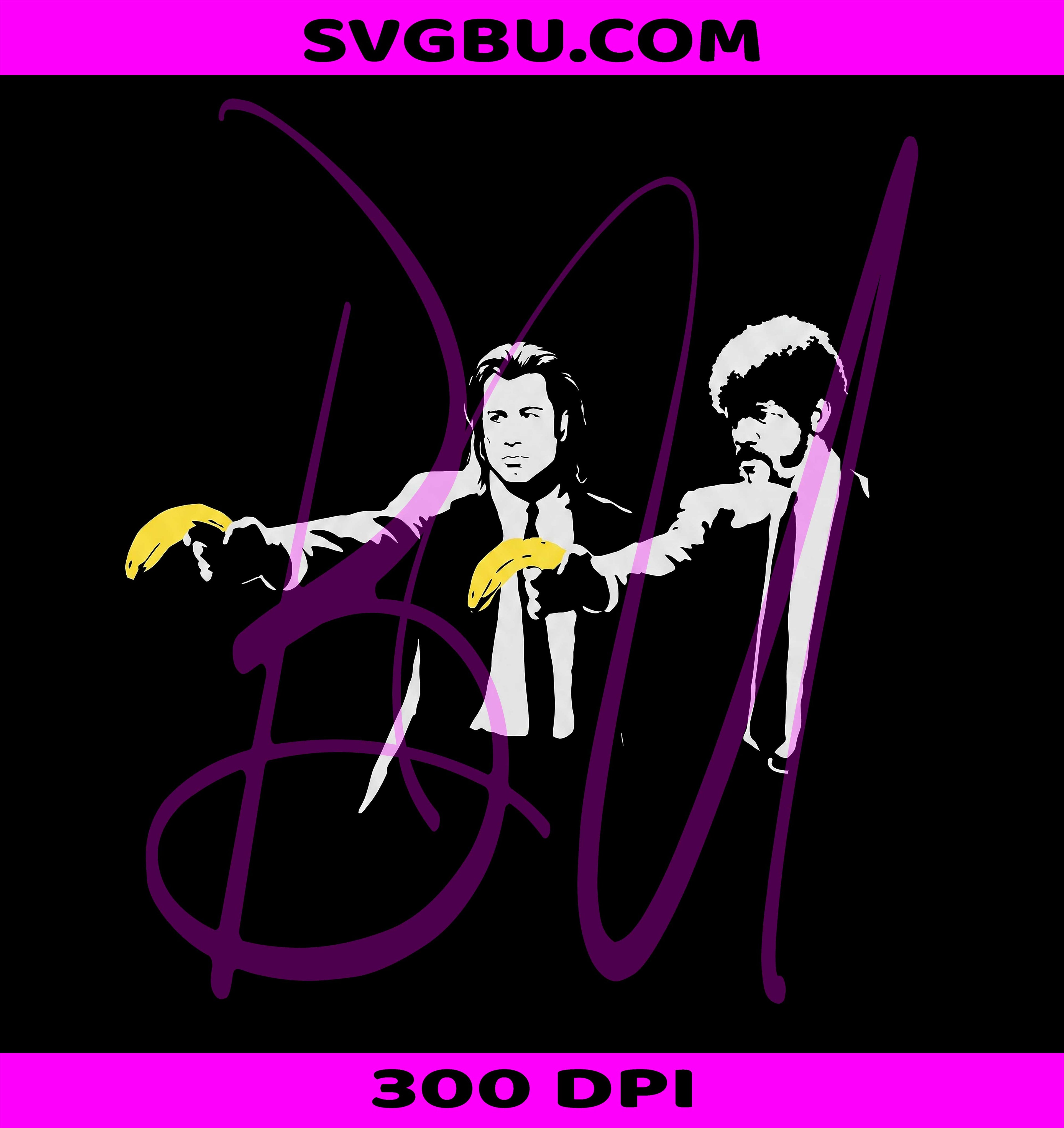 Banksy Banana PNG, Pulp Fiction Art PNG, Street Art PNG