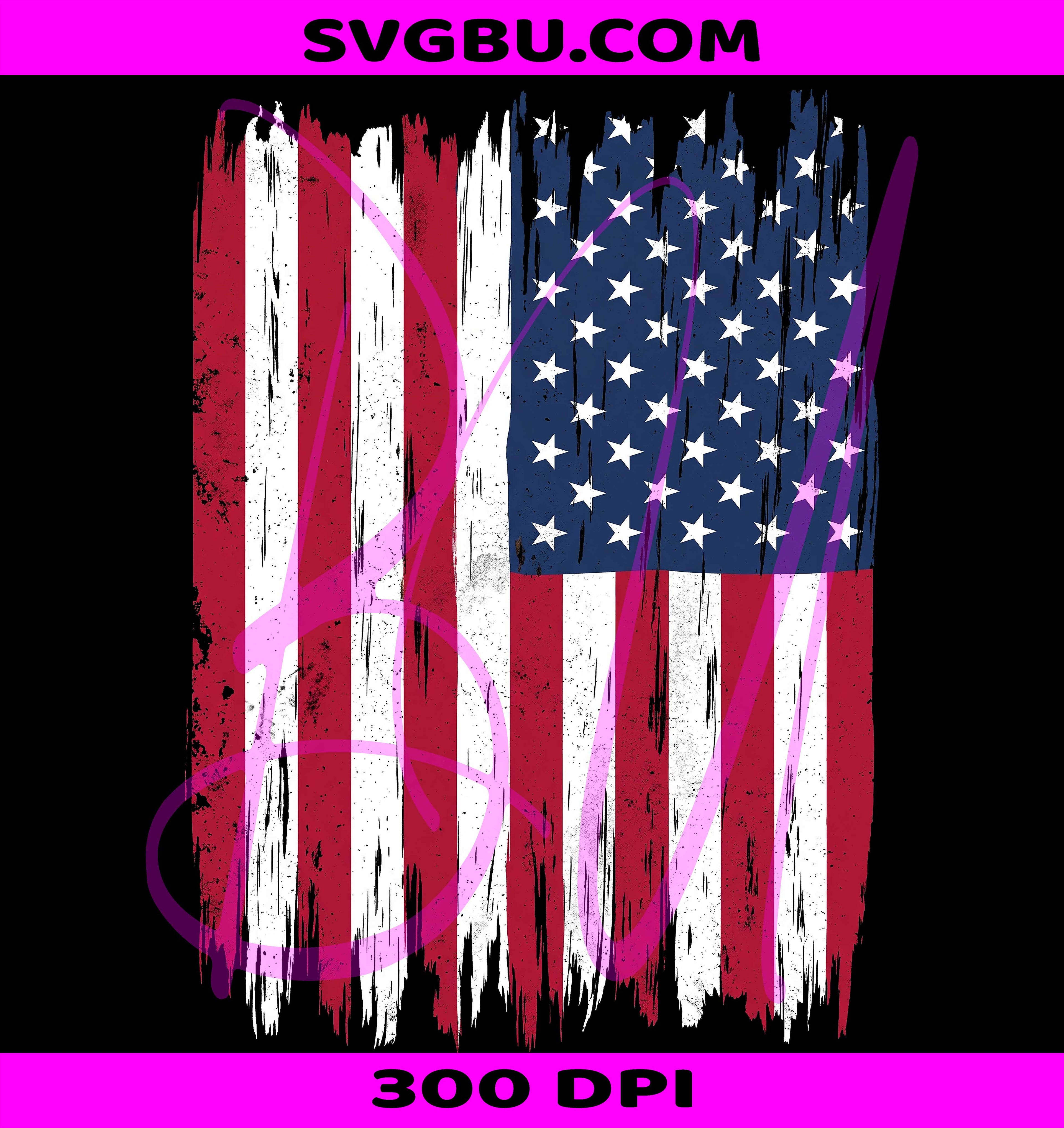 American Flag PNG, Distressed American Flag PNG, Patriotic Flag PNG