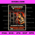 Immigrant Rights Poster PNG, Human Rights Protest PNG, Political Art PNG
