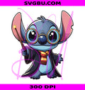 Cute Stitch Halloween PNG, Halloween Wizard PNG, Spooky Stitch PNG
