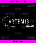 Artemis II Space Rocket, Moon Launch Mission Artemis 2 PNG