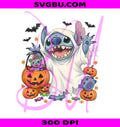 Disney Spooky Ghost Stitch PNG, Halloween Trick Or Treat PNG, Boo PNG