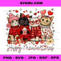Happy Meowentines PNG, Cute Valentine Cat Lovers PNG