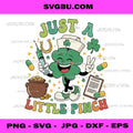 Just A Little Pinch, Funny Nurse Shamrock St Patricks Day PNG