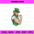 Strong Leprechaun PNG, Flex Muscle Meme PNG, St Patrick PNG
