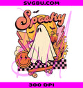 Checkered Skateboard Ghost PNG, Retro Halloween PNG, Fall Ghost PNG