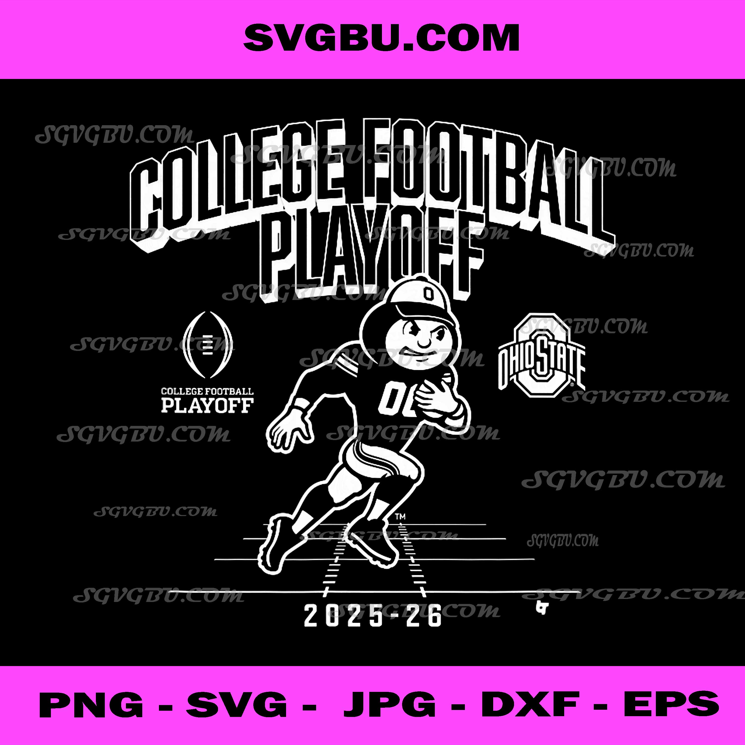 Ohio State Buckeyes CFP Mascot 2025 PNG, Ohio Buckeyes PNG