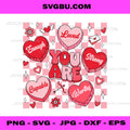 You are Loved Worthy Enough Groovy Candy PNG, Teacher Valentine PNG