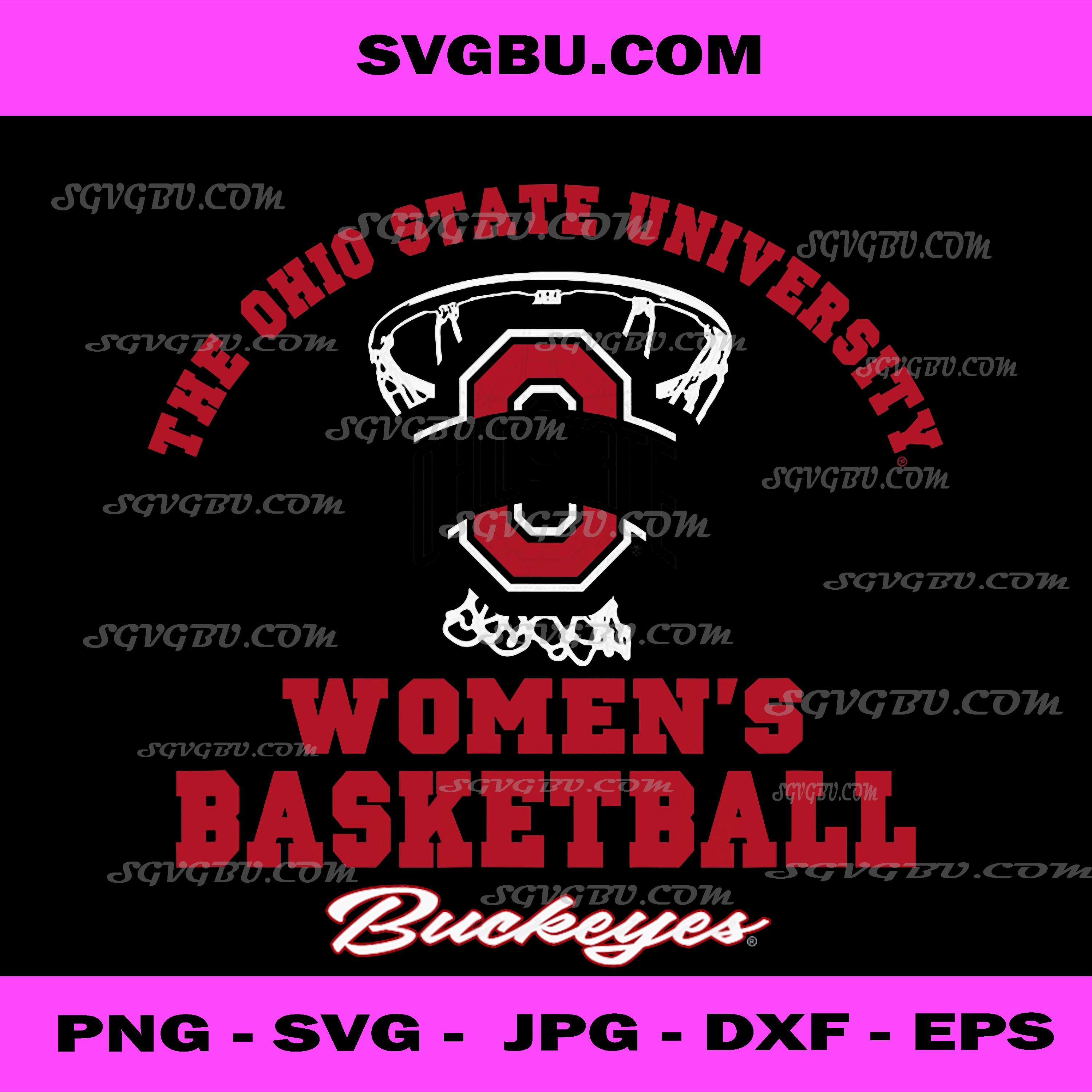 Ohio State Buckeyes Basketball Net Gray PNG Design File PNG