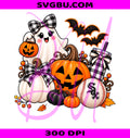 White Sox Halloween PNG, Cute Ghost Baseball PNG, Fall Sports Ghost PNG