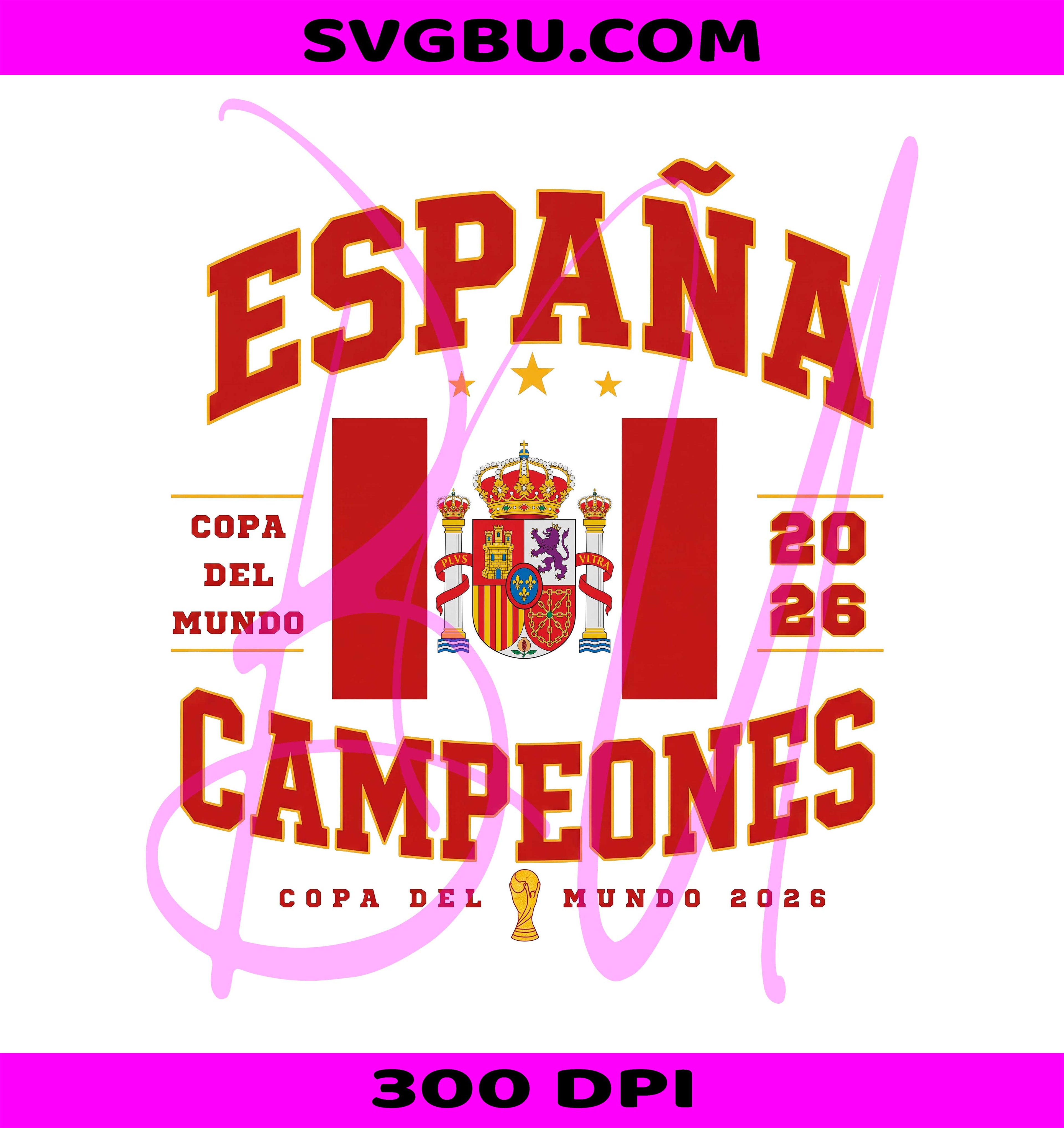 Spain World Cup 2026 PNG, Vintage Spain Champions PNG, Espana Football PNG