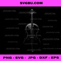 Cello Vector Apparel PNG, Adult Black Small Cello Illustration PNG