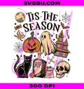 Tis The Season PNG, Vintage Ghost Pumpkin PNG, Witchy Vibes PNG