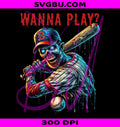 Zombie Baseball PNG, Spooky Halloween PNG, Zombie Batter PNG