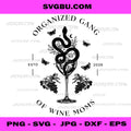 Organized Gang Of Wine Moms PNG, Wine Snake PNG, ESTD 2026 Wine Art PNG