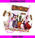 Spooky Duck Squad PNG, Halloween Ducks PNG, Ghost Witch Skeleton PNG