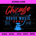 Chicago House Music, Vinyl Dj Raver Flag Skyline Apparel PNG