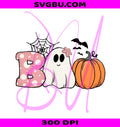 Boo Ghost PNG, Spooky Halloween PNG, Comfort Colors PNG