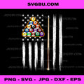 American Flag Billiard PNG, 8 Ball Billiard Game Pool Player PNG