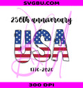 USA 250th Anniversary PNG, 1776 2026 PNG, USA Flag Letters PNG