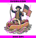 George Washington Hot Dog PNG, Funny Fourth of July PNG, Patriotic Washington PNG