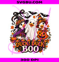 Duck Duck Boo PNG, Funny Ghost Goose PNG, Trick Or Treat Duck PNG