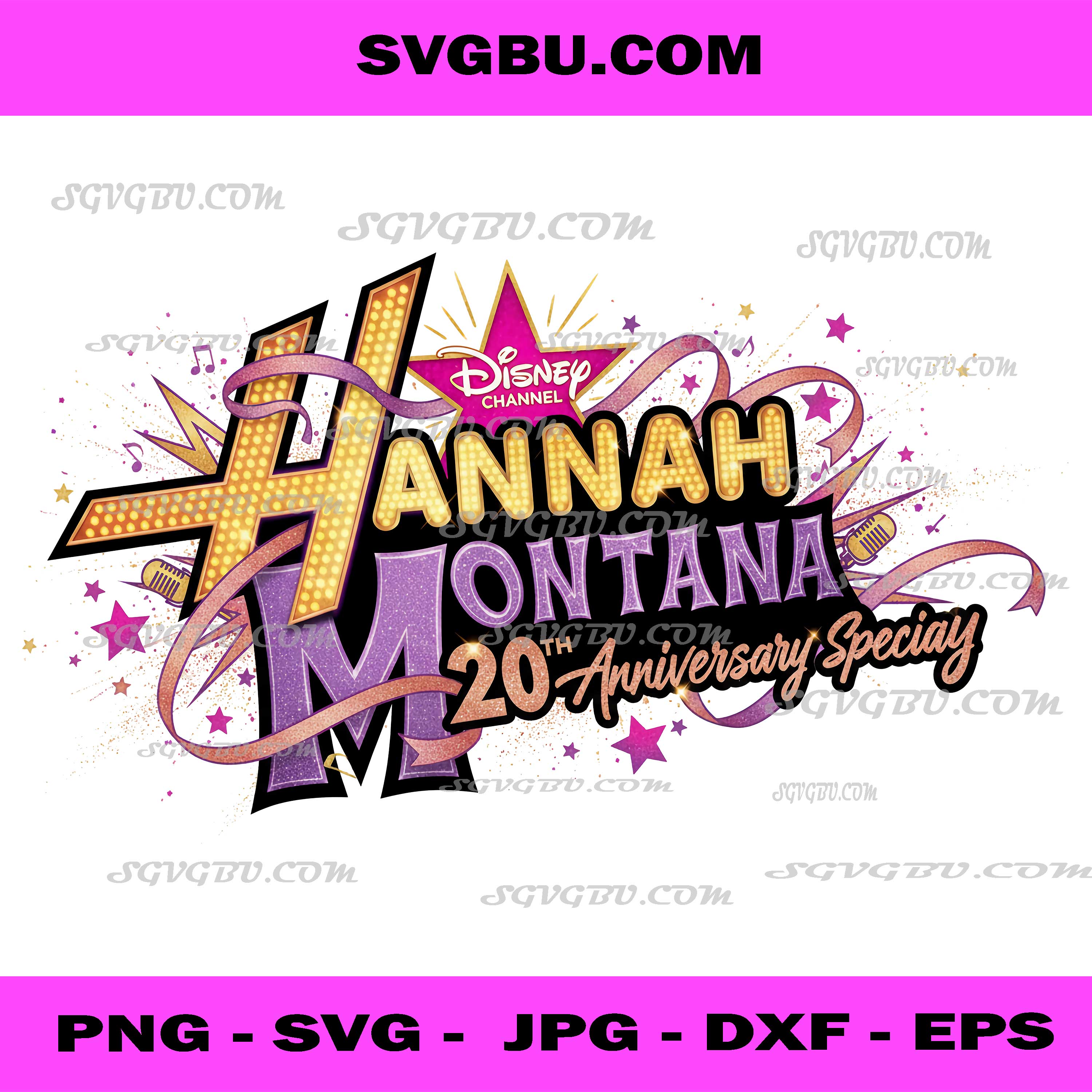 Hannah Montana, 20th Anniversary Special Disney Channel PNG