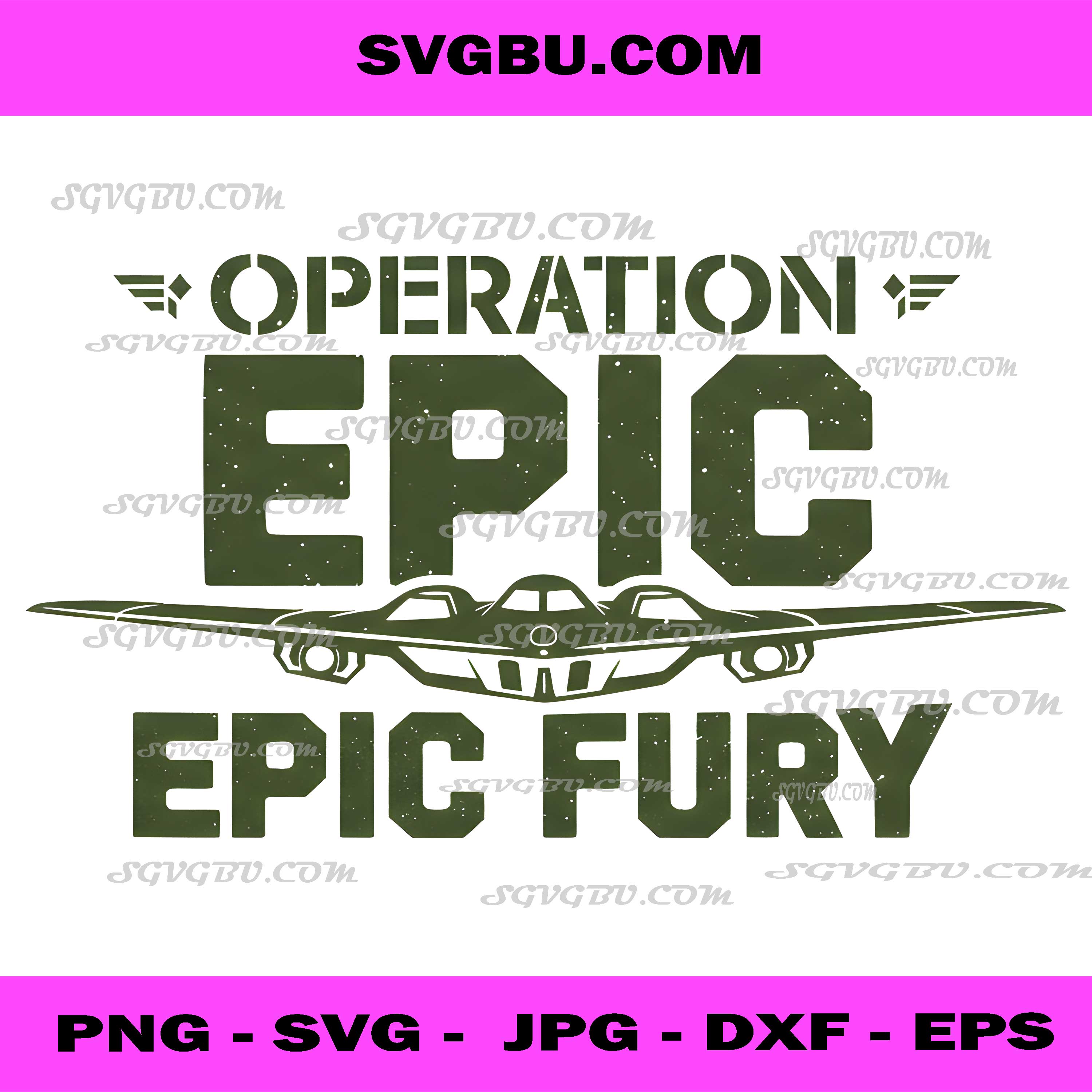 Operation Epic Fury Military Stealth Bomber PNG, Air Force Art PNG