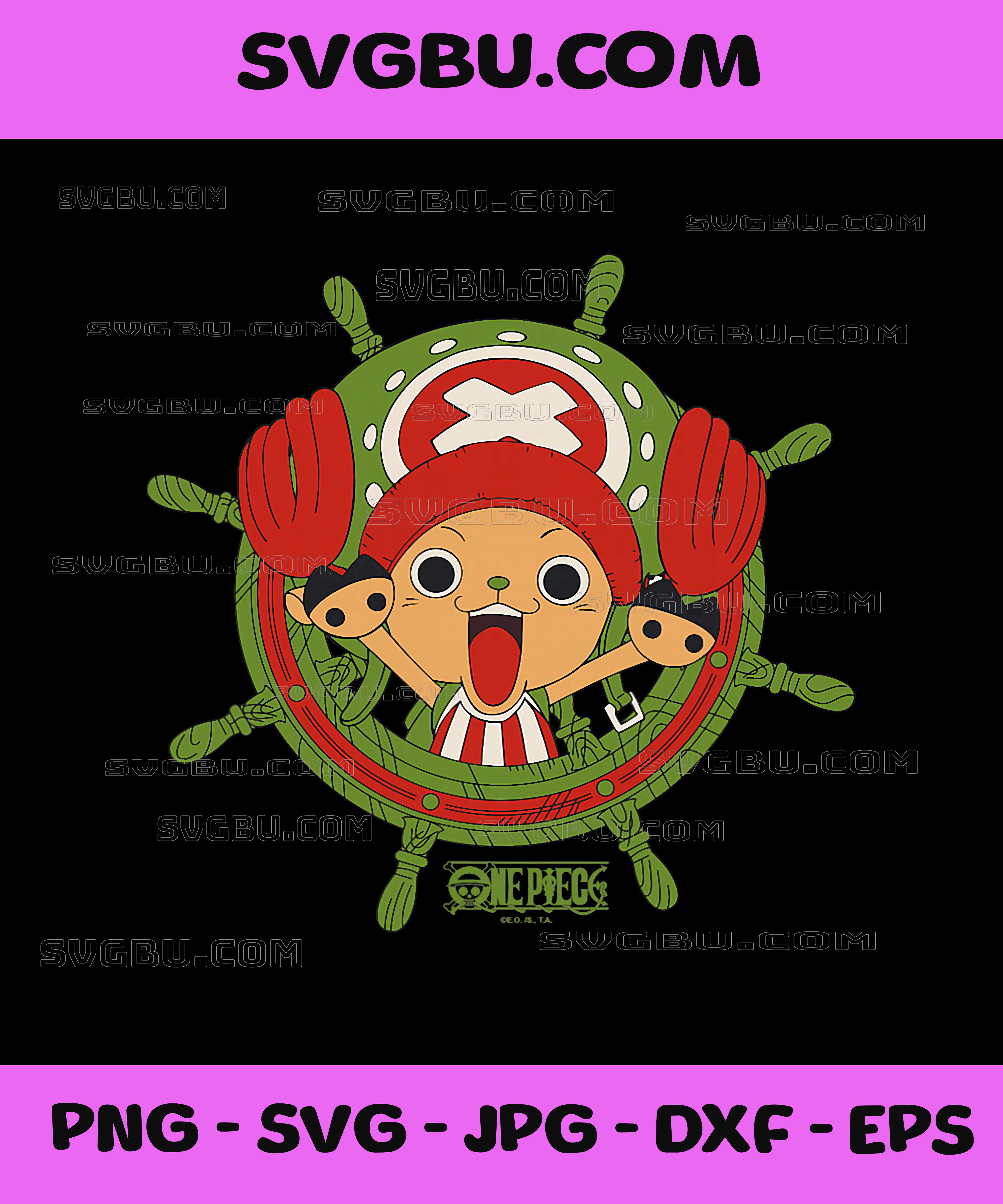 One Piece Anime Tony PNG, Tony Chopper Happy Holidays Portrait PNG